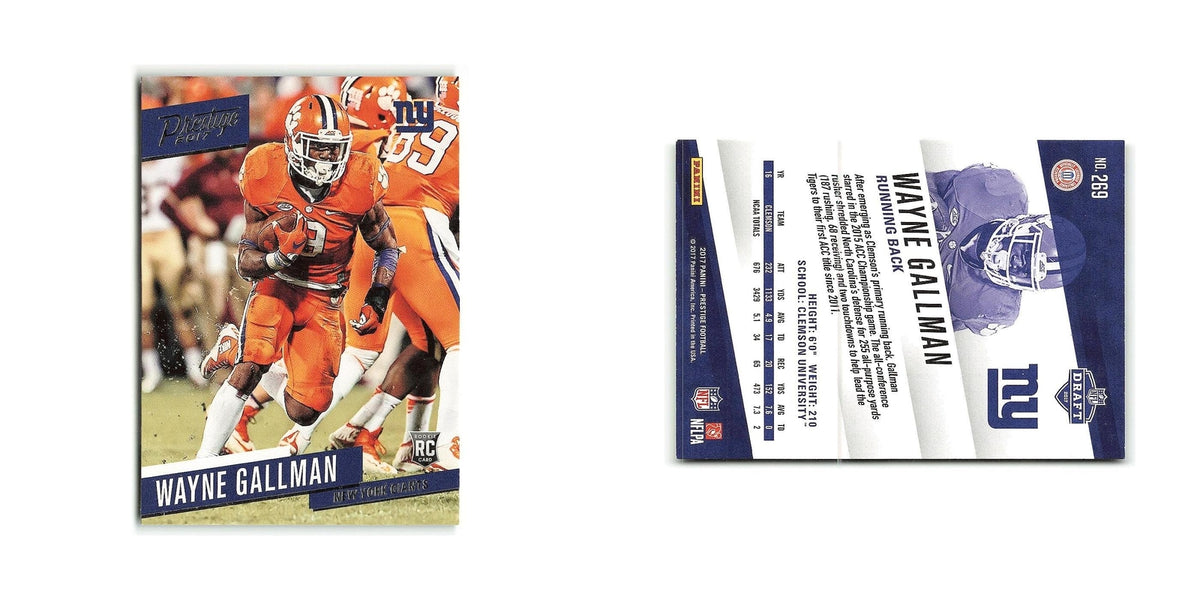 Wayne Gallman Rookie 2017 Panini Prestige #269 New York Giants Football Card NM
