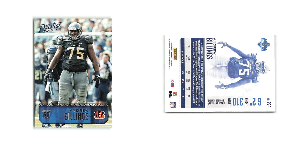 Andrew Billings Rookie 2016 Panini Prestige #276 Cincinnati Bengals NM