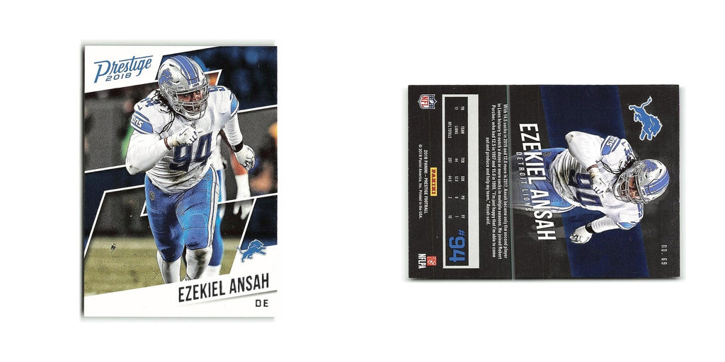 Ezekiel Ansah 2018 Panini Prestige #69 Detroit Lions Football Card NM