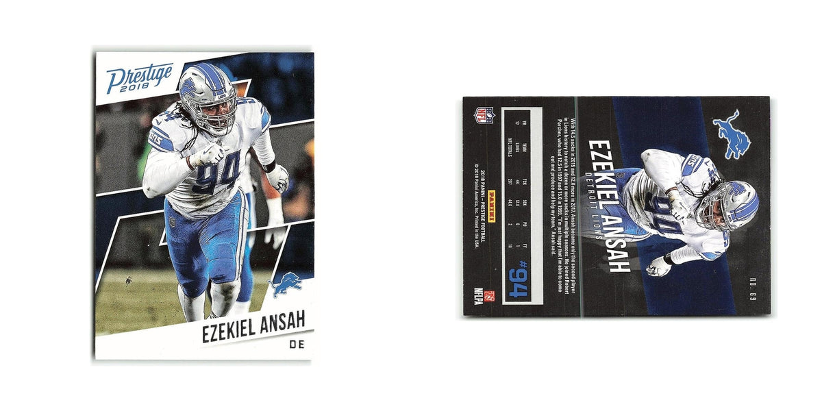 Ezekiel Ansah 2018 Panini Prestige #69 Detroit Lions Football Card NM
