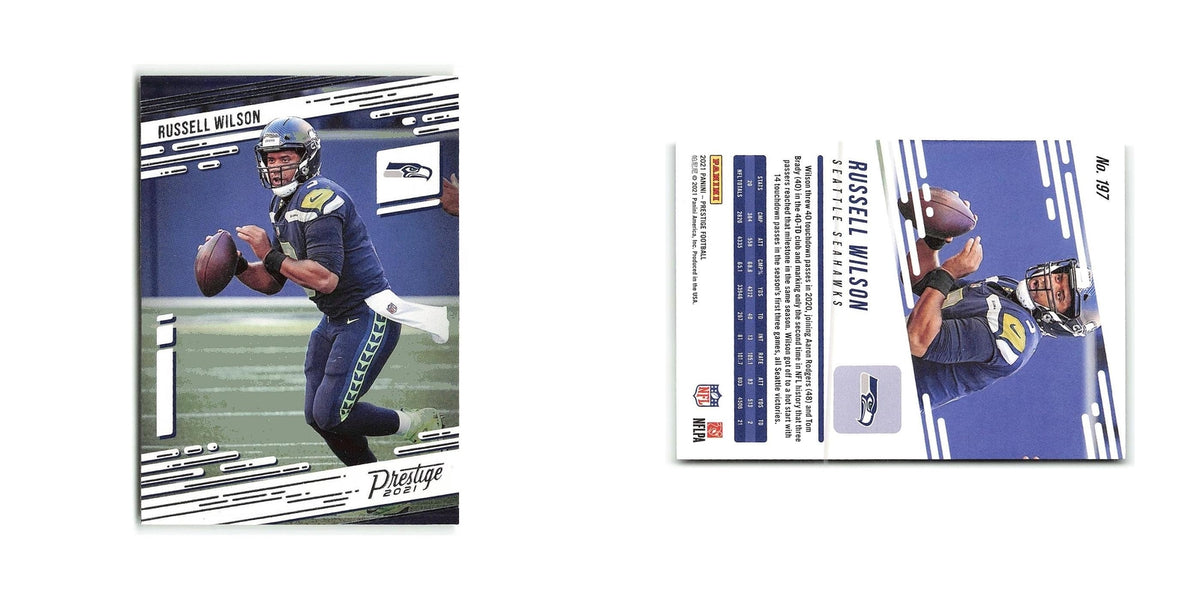 Russell Wilson 2021 Panini Prestige #197 Seattle Seahawks Football Card NM