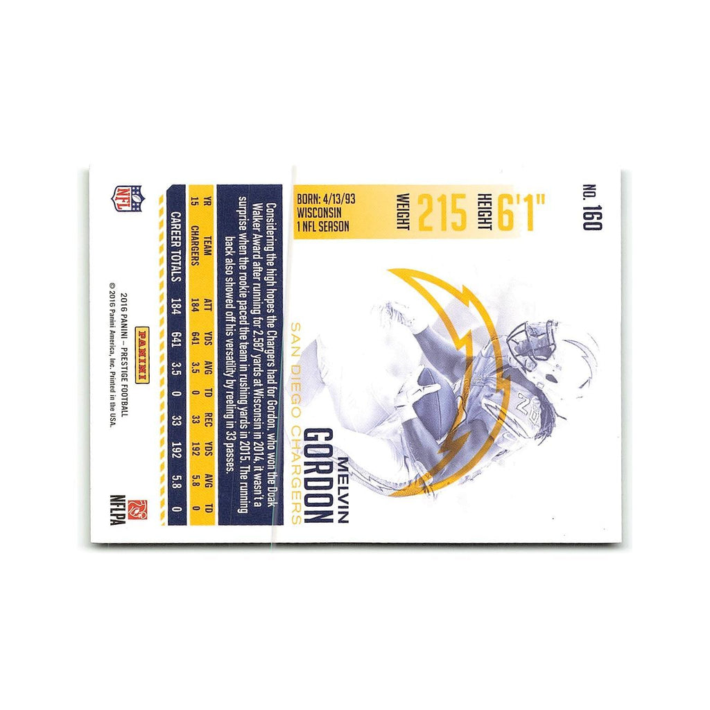 Melvin Gordon 2016 Panini Prestige #160 San Diego Chargers Football Card NM
