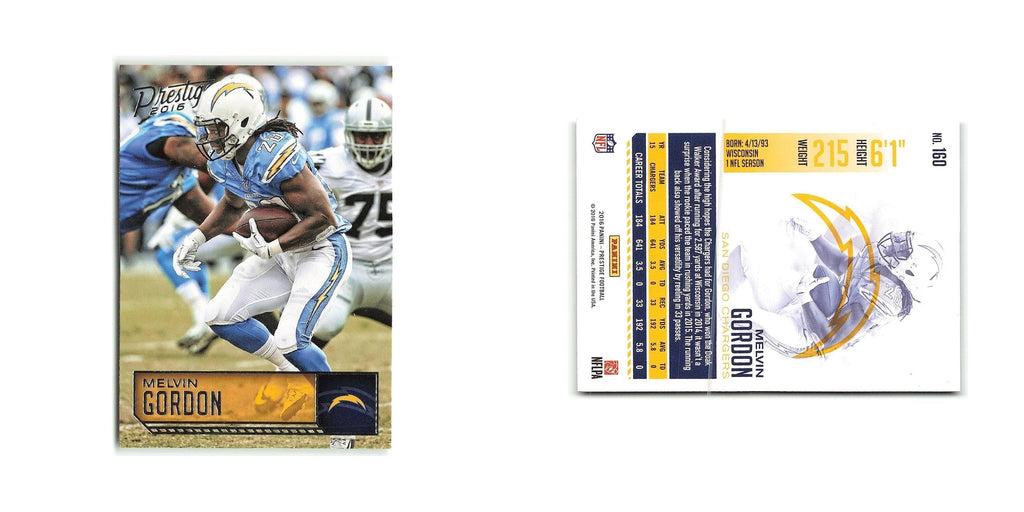 Melvin Gordon 2016 Panini Prestige #160 San Diego Chargers Football Card NM