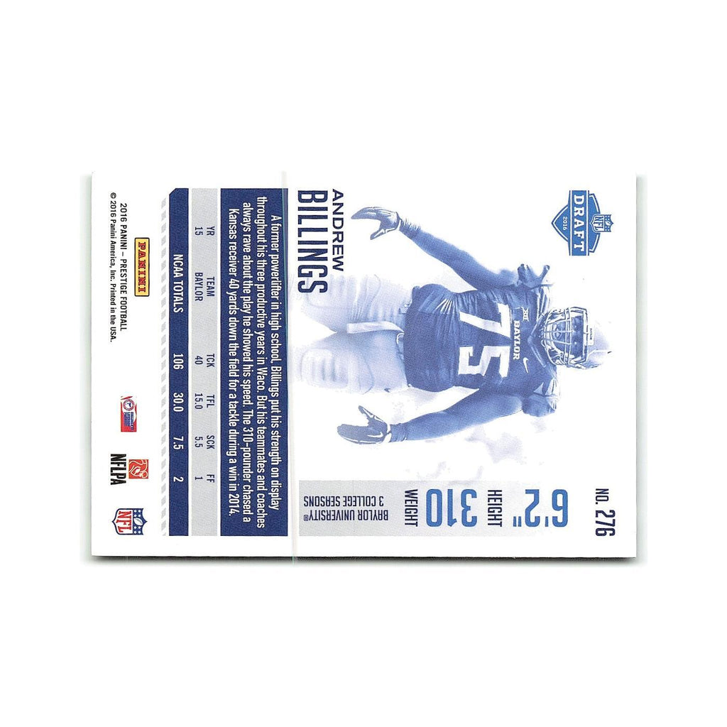 Andrew Billings Rookie 2016 Panini Prestige #276 Cincinnati Bengals NM