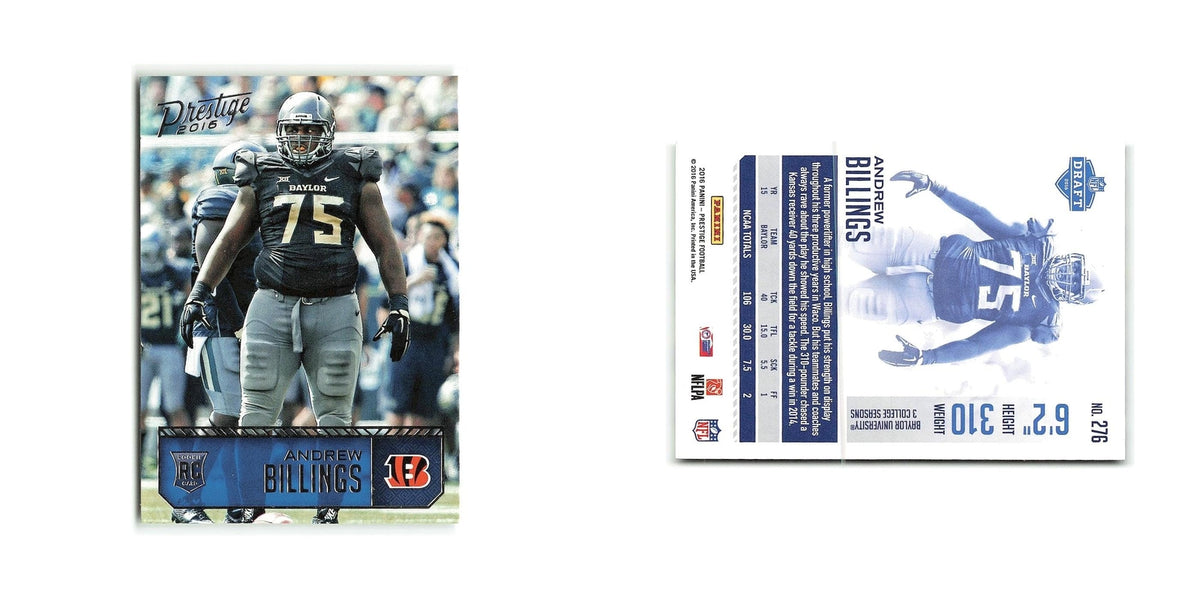 Andrew Billings Rookie 2016 Panini Prestige #276 Cincinnati Bengals NM