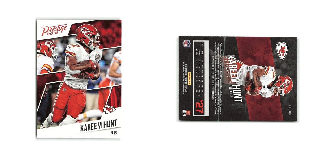 Kareem Hunt 2018 Panini Prestige #160 Kansas City Chiefs Football Card NM