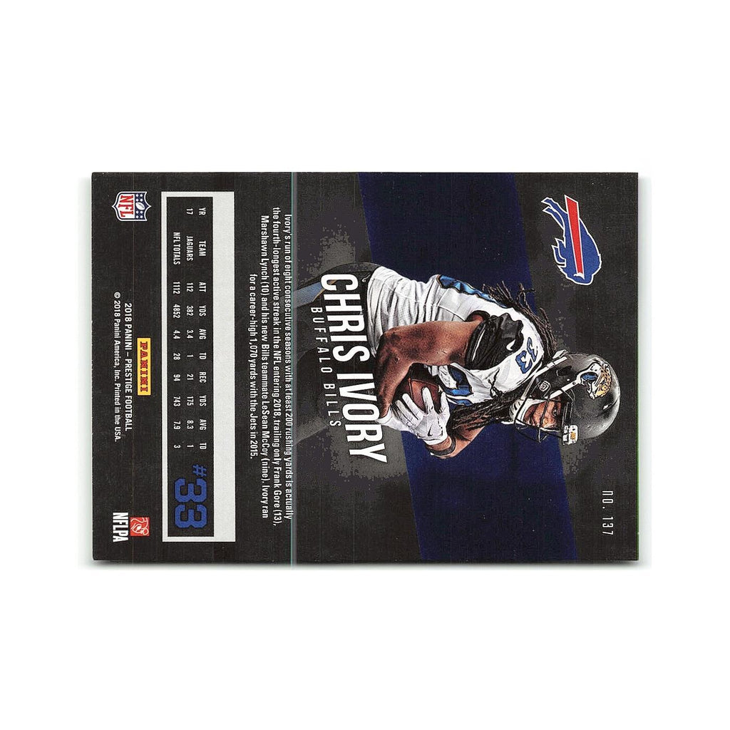 Chris Ivory 2018 Panini Prestige #137 Buffalo Bills Football Card NM