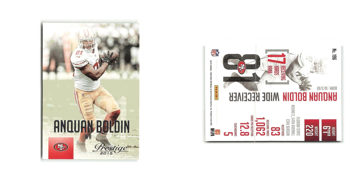 Anquan Boldin 2015 Panini Prestige #196 San Francisco 49ers Football Card NM