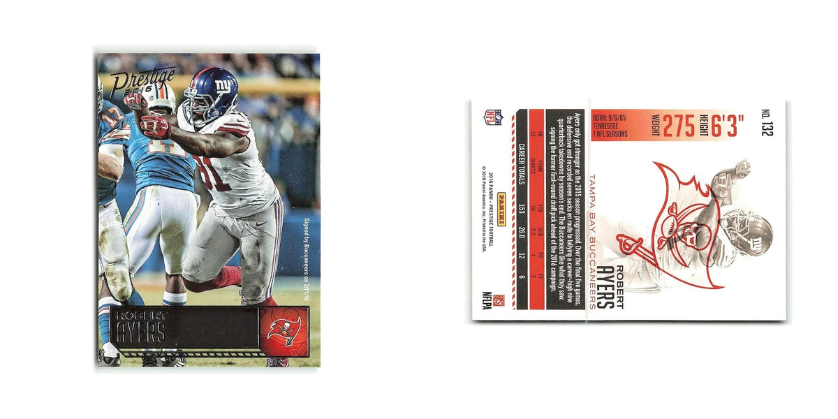 Robert Ayers 2016 Panini Prestige #132 Tampa Bay Buccaneers Football Card NM