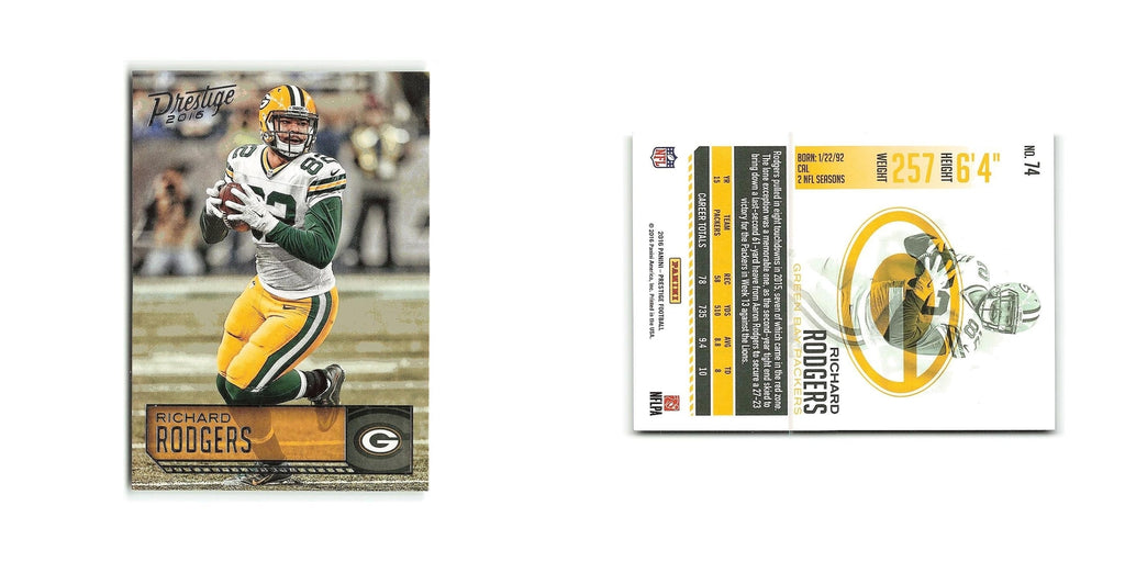 Richard Rodgers 2016 Panini Prestige #74 Green Bay Packers Football Card NM