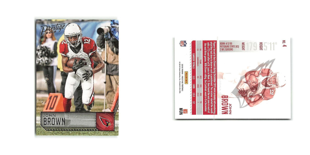 John Brown 2016 Panini Prestige #4 Arizona Cardinals Football Card NM