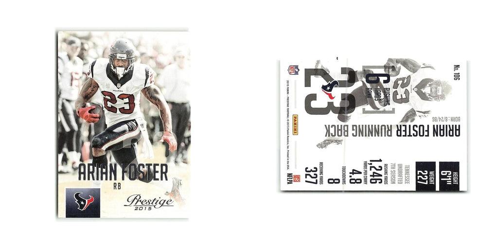 Arian Foster 2015 Panini Prestige #106 Houston Texans Football Card NM