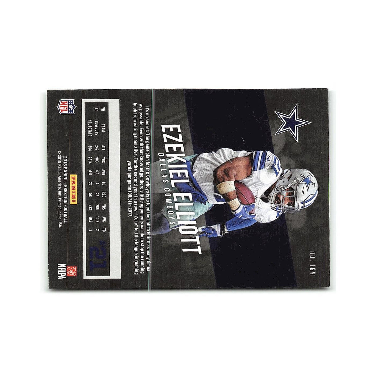 Ezekiel Elliott 2018 Panini Prestige #164 Dallas Cowboys Football Card NM