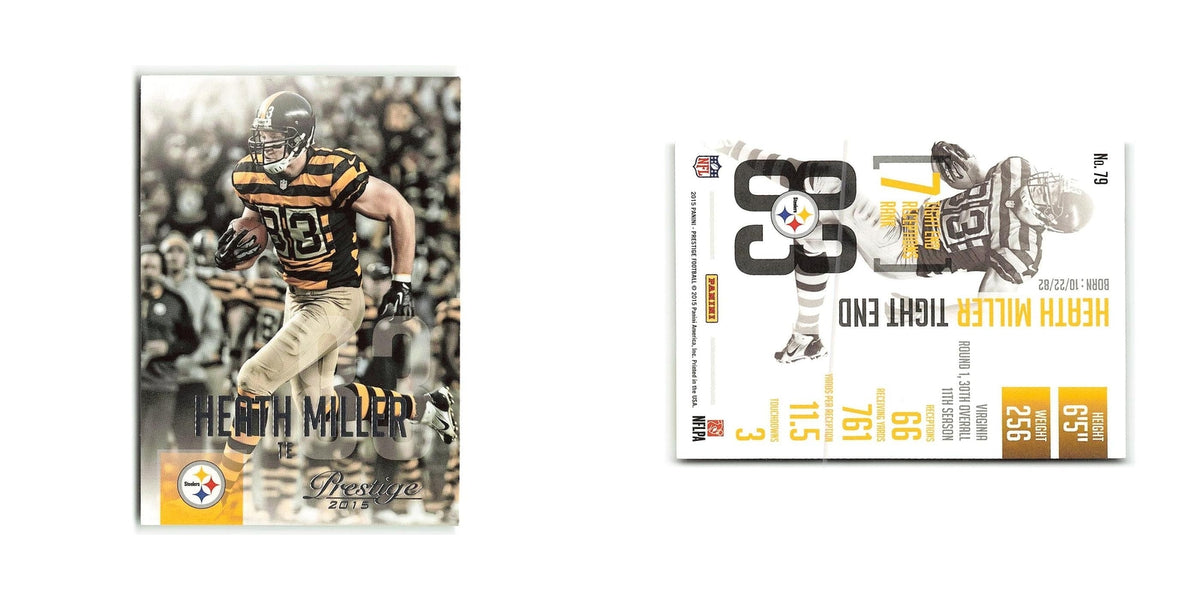 Heath Miller 2015 Panini Prestige #79 Pittsburgh Steelers Football Card NM