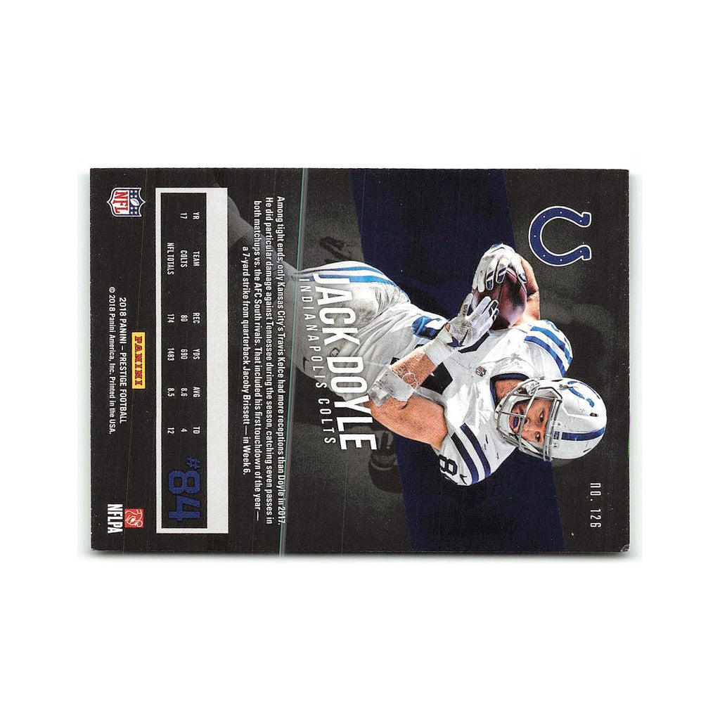 Jack Doyle 2018 Panini Prestige #126 Indianapolis Colts Football Card NM