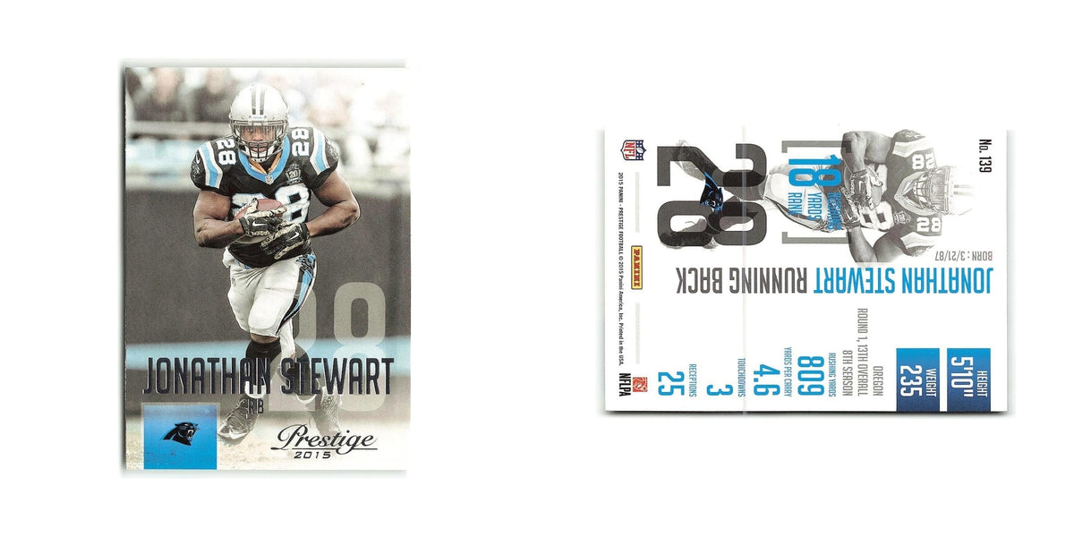 Jonathan Stewart 2015 Panini Prestige #139 Carolina Panthers Football Card NM