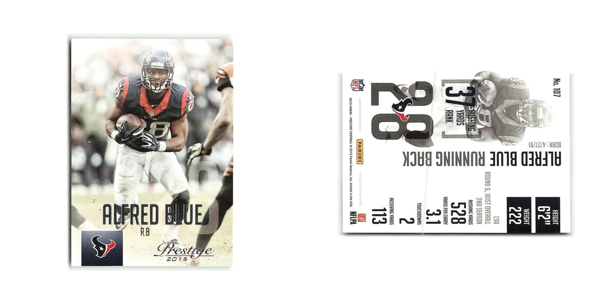 Alfred Blue 2015 Panini Prestige #107 Houston Texans Football Card NM
