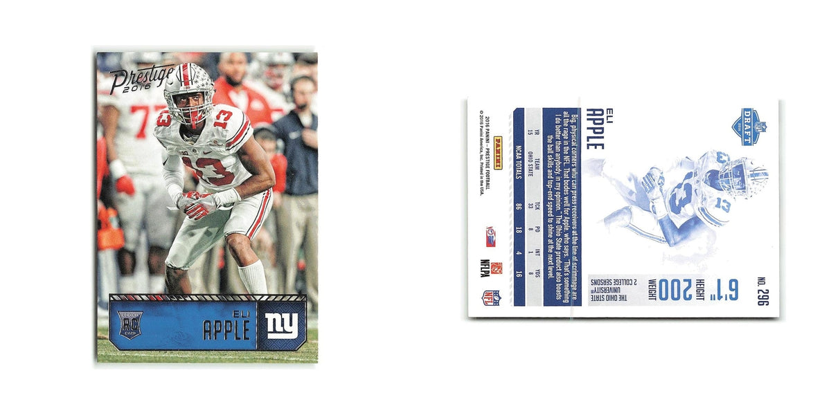 Eli Apple Rookie 2016 Panini Prestige #296 New York Giants Football Card NM