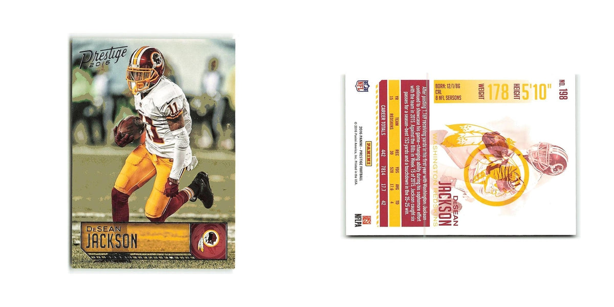 DeSean Jackson 2016 Panini Prestige #198 Washington Redskins Football Card NM