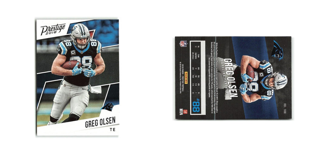 Greg Olsen 2018 Panini Prestige #180 Carolina Panthers Football Card NM