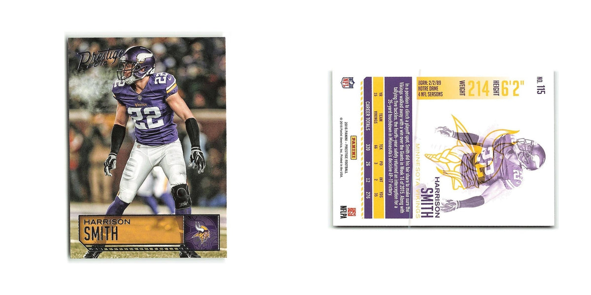Harrison Smith 2016 Panini Prestige #115 Minnesota Vikings Football Card NM