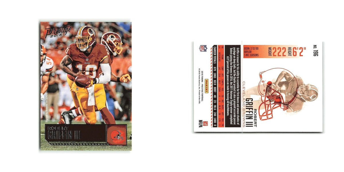 Robert Griffin III 2016 Panini Prestige #196 Cleveland Browns Football Card NM