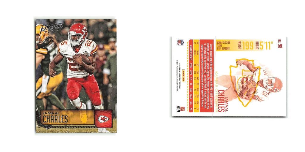 Jamaal Charles 2016 Panini Prestige #98 Kansas City Chiefs Football Card NM