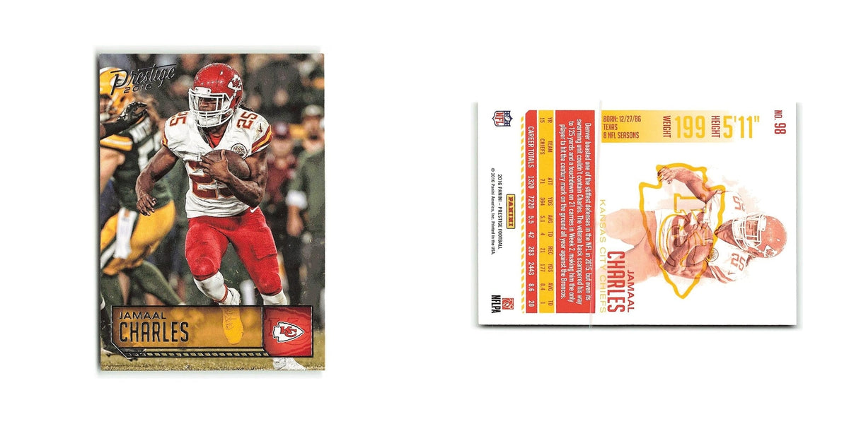 Jamaal Charles 2016 Panini Prestige #98 Kansas City Chiefs Football Card NM