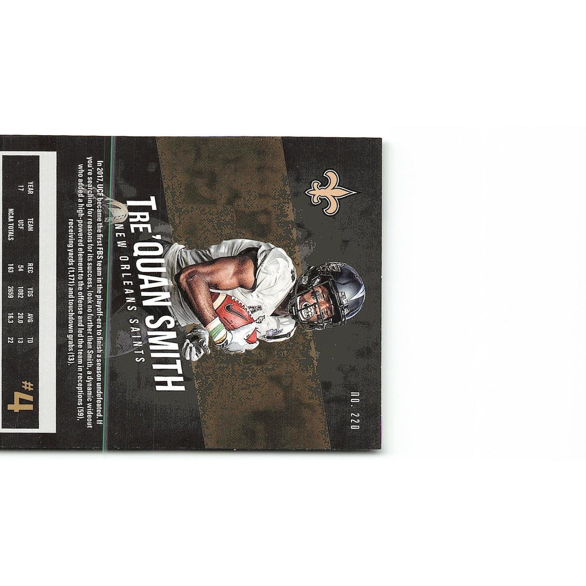Tre'Quan Smith Rookie 2018 Panini Prestige #220 New Orleans Saints NM