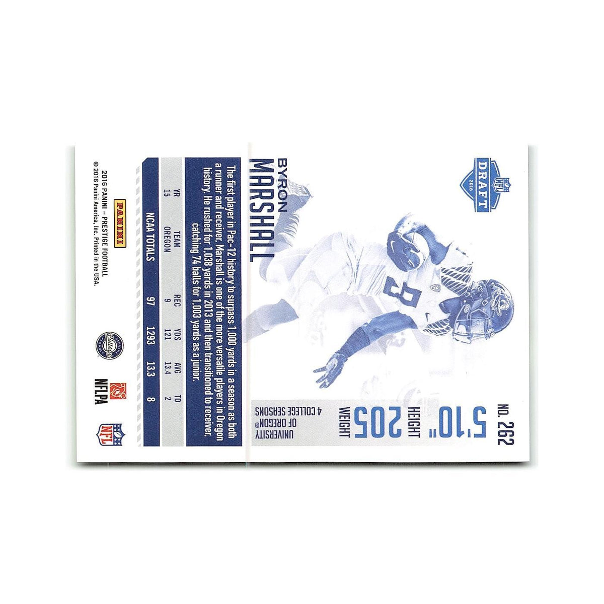 Byron Marshall Rookie 2016 Panini Prestige #262 Philadelphia Eagles NM
