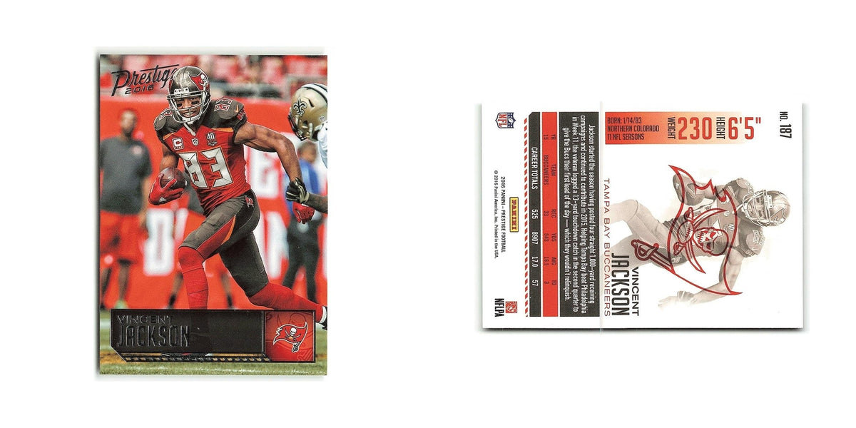Vincent Jackson 2016 Panini Prestige #187 Tampa Bay Buccaneers Football Card NM