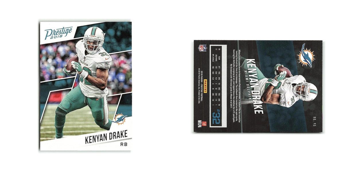 Kenyan Drake 2018 Panini Prestige #45 Miami Dolphins Football Card NM