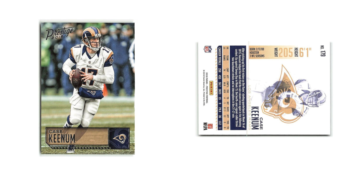 Case Keenum 2016 Panini Prestige #179 Los Angeles Rams Football Card NM
