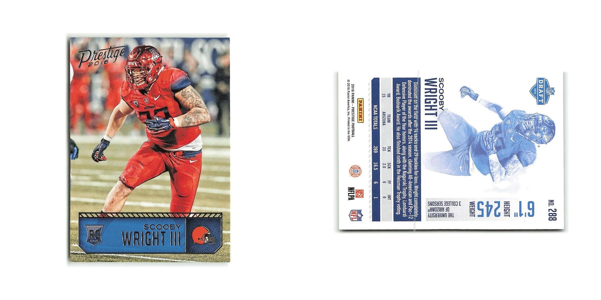 Scooby Wright III Rookie 2016 Panini Prestige #288 Cleveland Browns NM