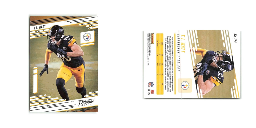 T.J. Watt 2021 Panini Prestige #172 Pittsburgh Steelers Football Card NM