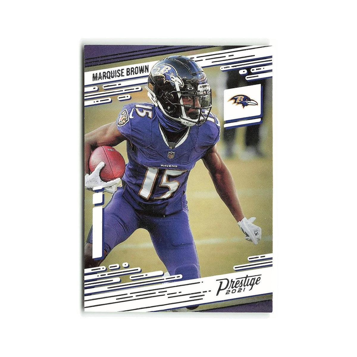 Marquise Brown 2021 Panini Prestige #20 Baltimore Ravens Football Card NM