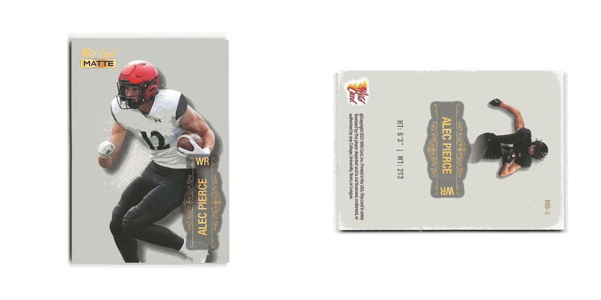 Alec Pierce 2022 Wild Card Matte #MB-3 Cincinnati Bearcats Football Card NM