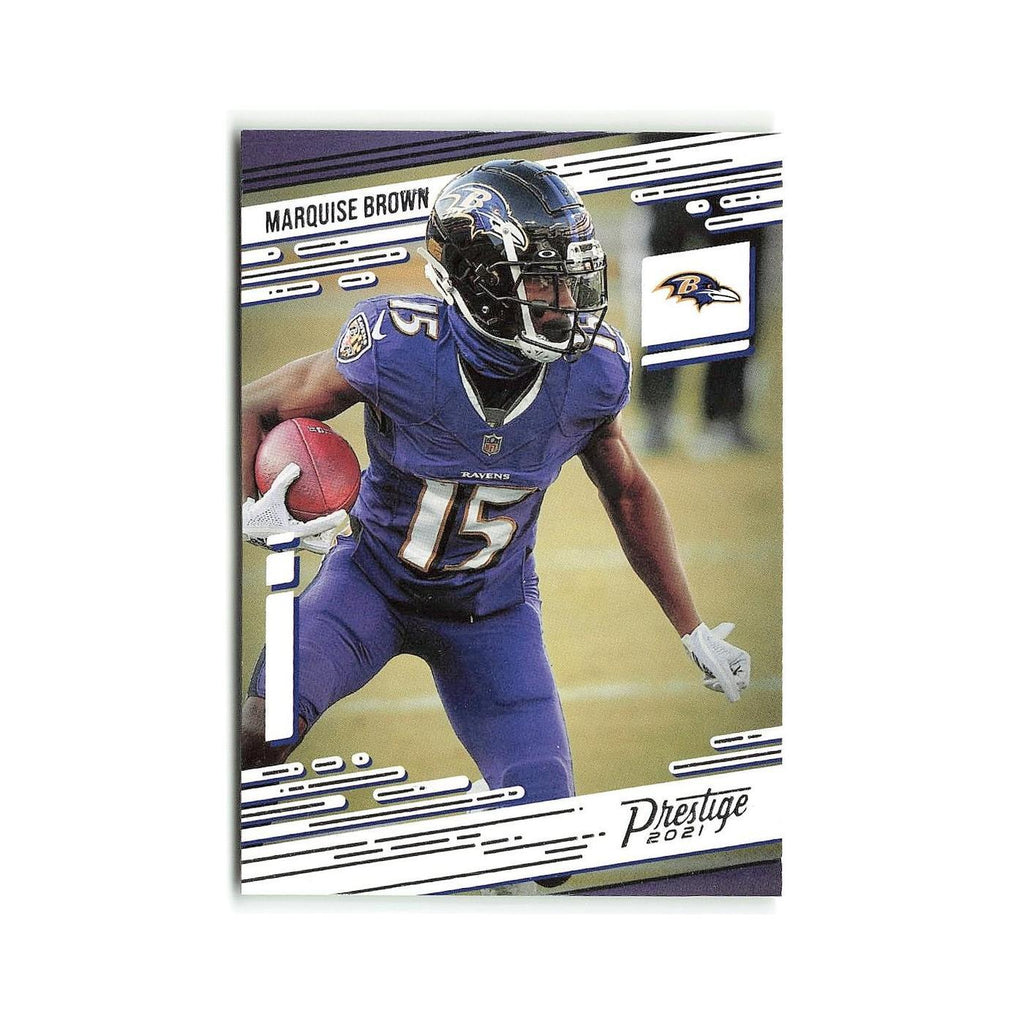 Marquise Brown 2021 Panini Prestige #20 Baltimore Ravens Football Card NM
