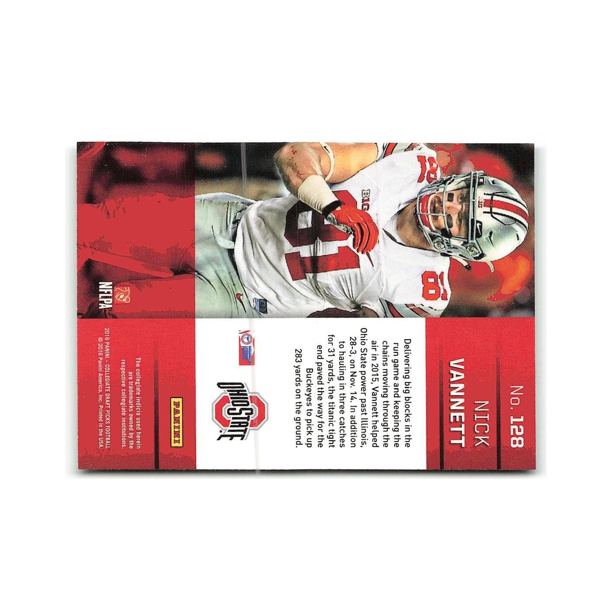 Nick Vannett Rookie 2016 Panini Prizm Collegiate Draft Picks #128 NM