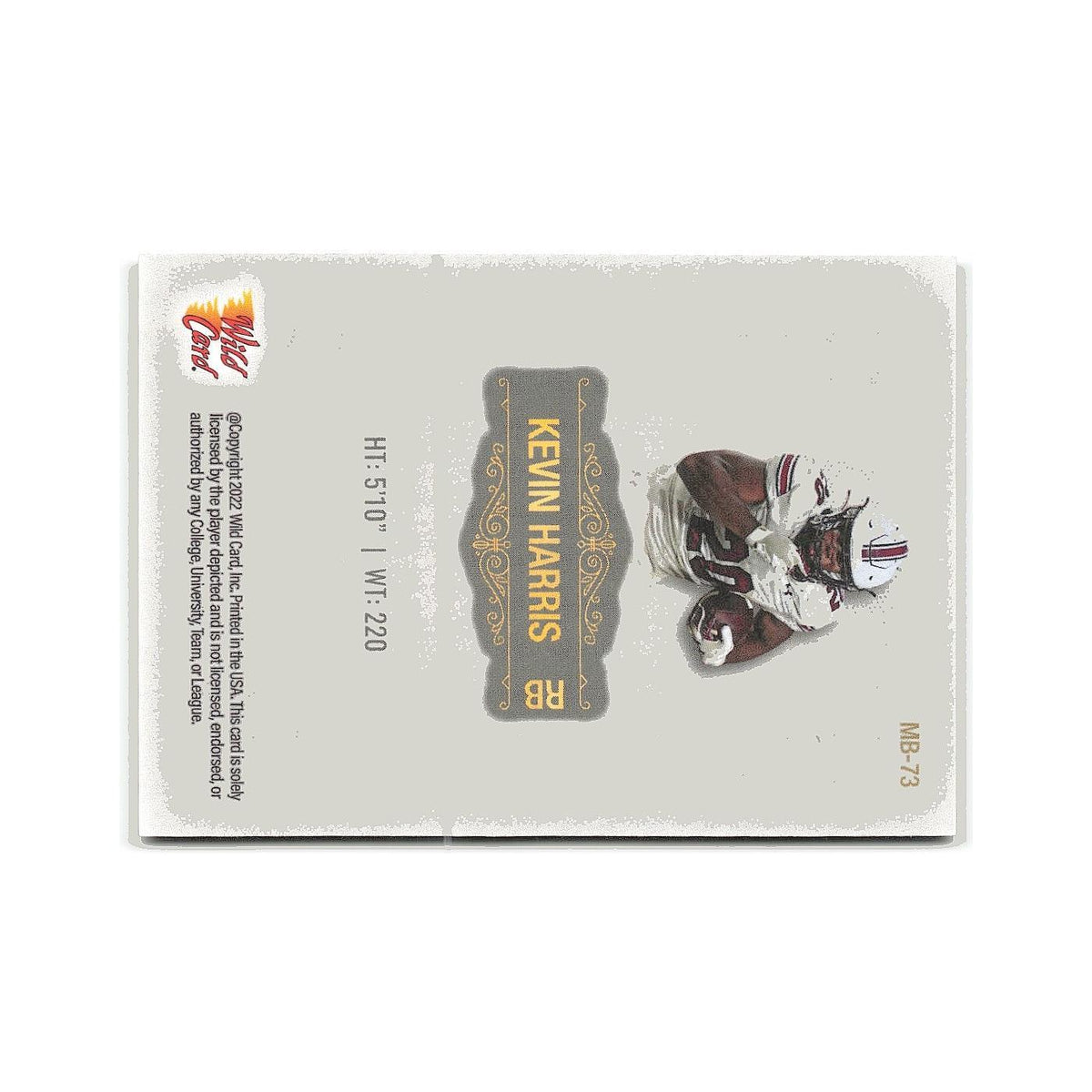 Kevin Harris 2022 Wild Card Matte #MB-73 South Carolina Gamecocks NM