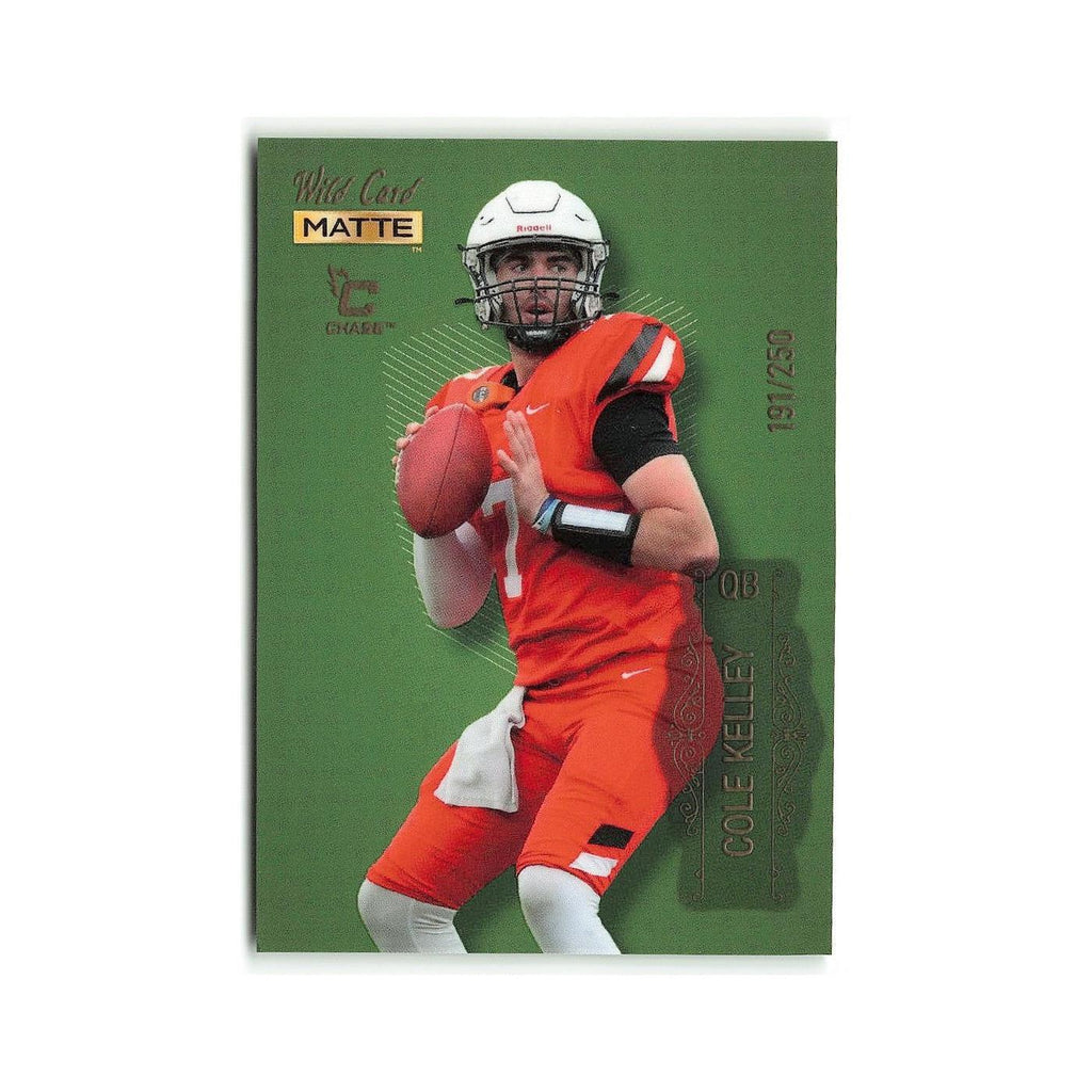 Cole Kelley #/250 2022 Wild Card Matte Green #MB-20 NM