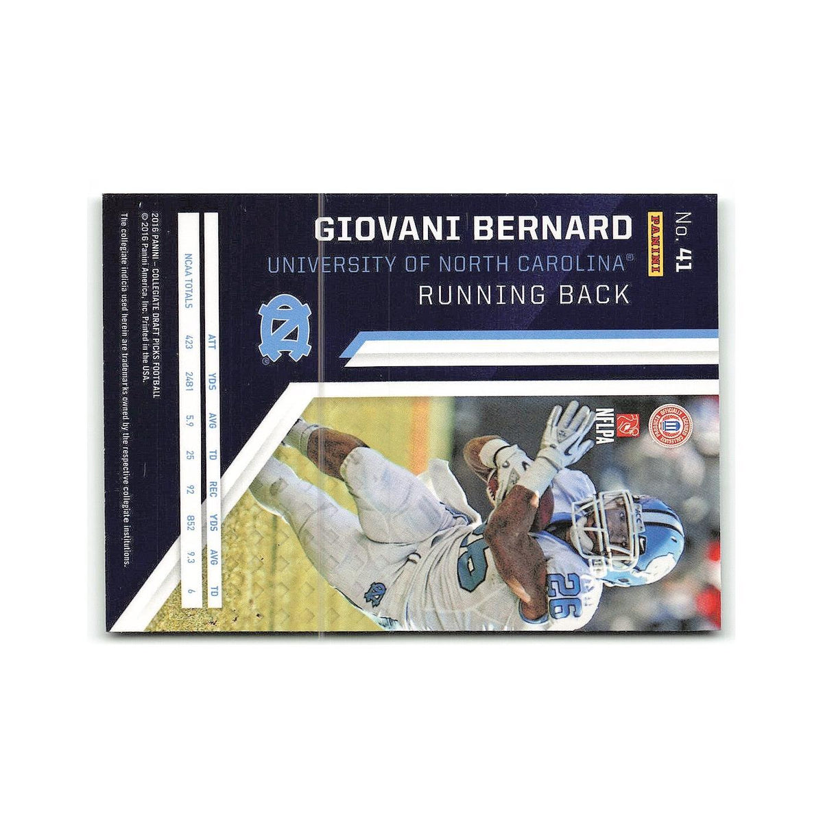 Giovani Bernard 2016 Panini Prizm Collegiate Draft Picks #41 NM