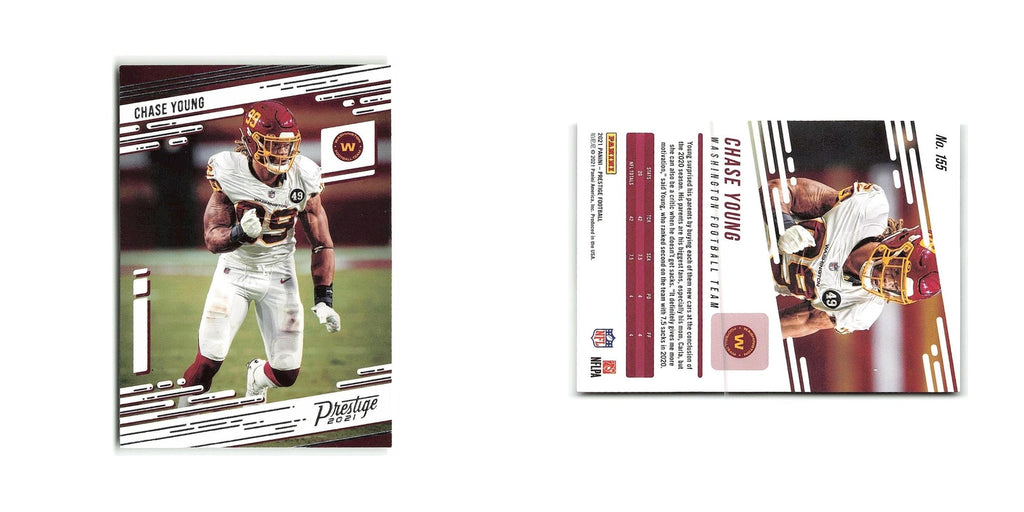 Chase Young 2021 Panini Prestige #155 Washington Football Team Football Card NM