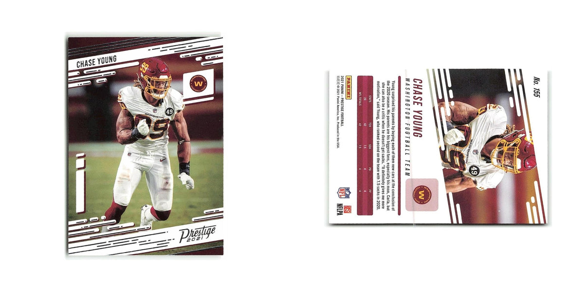 Chase Young 2021 Panini Prestige #155 Washington Football Team Football Card NM
