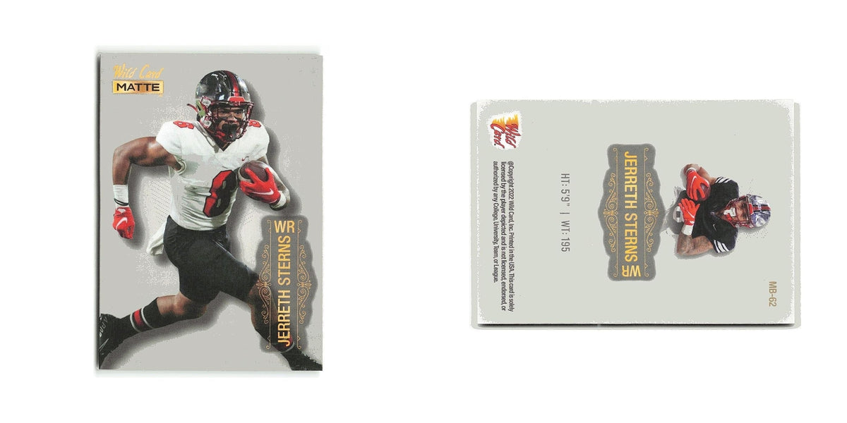 Jerreth Sterns 2022 Wild Card Matte #MB-62 Western Kentucky Hilltoppers NM