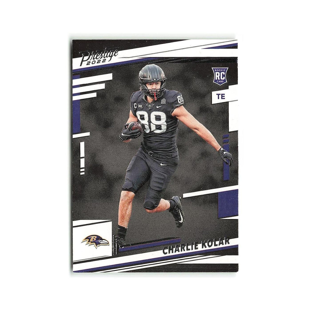 Charlie Kolar Rookie 2022 Panini Prestige #382 Baltimore Ravens Football Card NM