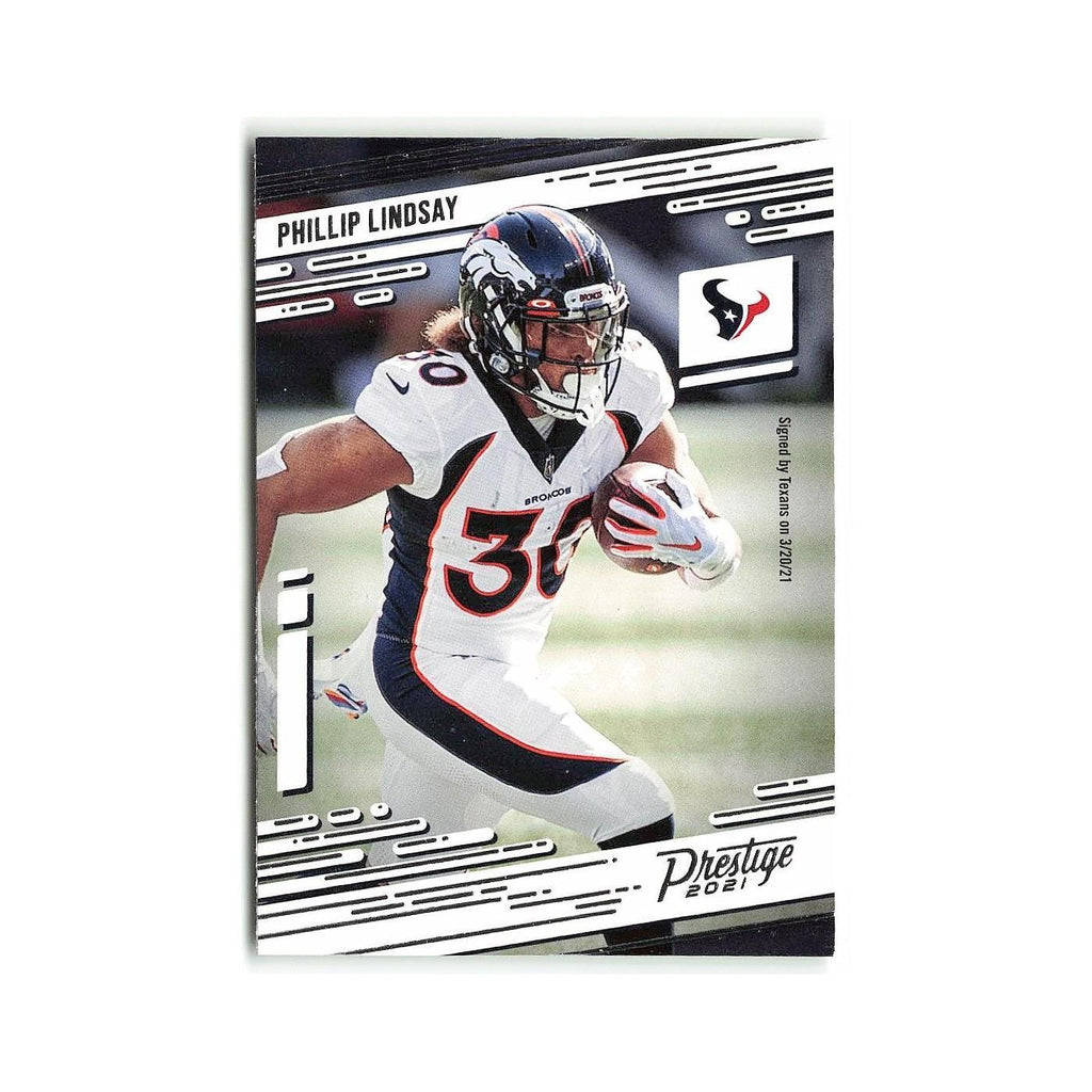 Phillip Lindsay 2021 Panini Prestige #27 Houston Texans Football Card NM