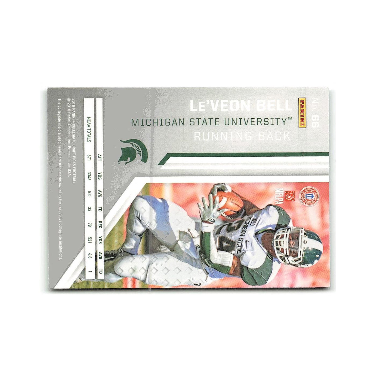 Le'Veon Bell 2016 Panini Prizm Collegiate Draft Picks #66 NM
