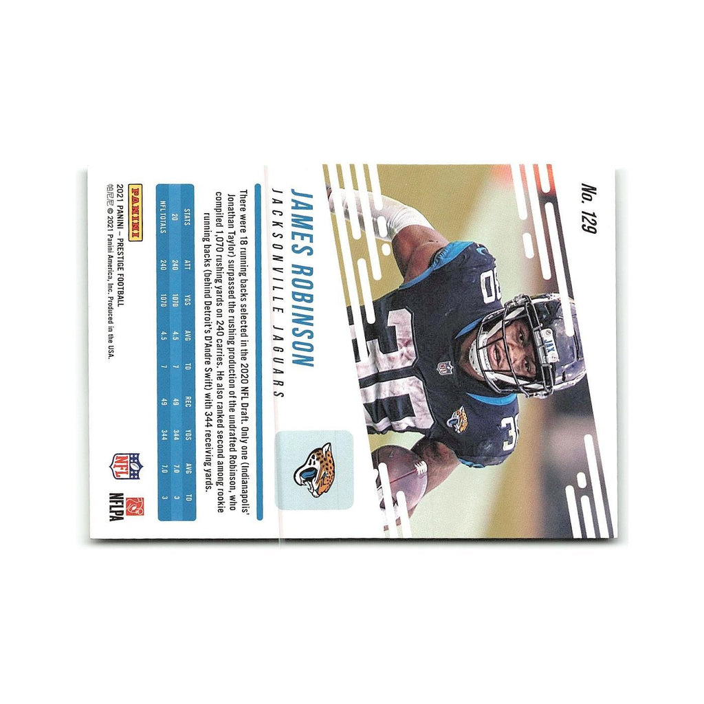 James Robinson 2021 Panini Prestige #129 Jacksonville Jaguars Football Card NM