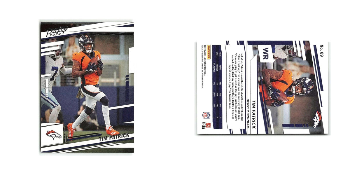 Tim Patrick 2022 Panini Prestige #89 Denver Broncos Football Card NM